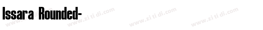 Issara Rounded字体转换